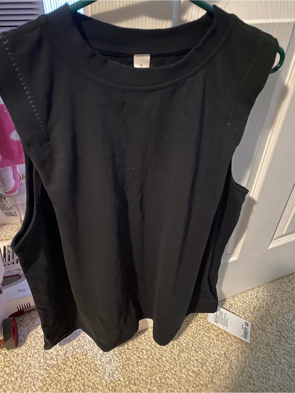 lululemon athletica Black Sleeveless Crew Tank